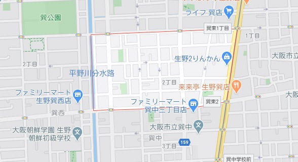 ニュートレード社所在地地図